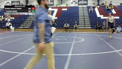 197 lbs Cons. Round 2 - Aaron Riner, Reinhardt University (ga) vs Elijah Amaya Perez, Montreat College
