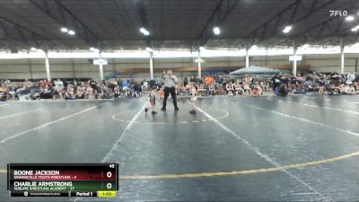 45 lbs Quarterfinals (8 Team) - Boone Jackson, Grangeville Youth Wrestling vs Charlie Armstrong, Sublime Wrestling Academy