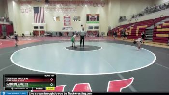 70 lbs Semifinal - Carson Gentry, Lone Star Middle School vs Conner Wolske, Kuna Middle School