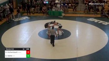 182 lbs Prelims - Aidan Archambault, Mansfield vs Austin Wahle, Duxbury