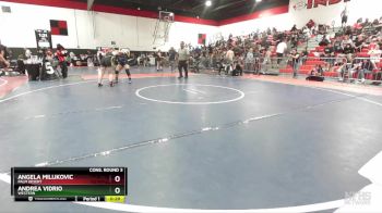 155 lbs Cons. Round 3 - Angela Milijkovic, Palm Desert vs Andrea Vidrio, Western