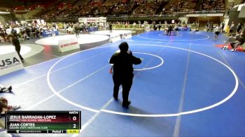 126 lbs Cons. Round 2 - Jesus Barragan-Lopez, Fremont High School Wrestling vs Juan Cortes, Golden State Wrestling Club