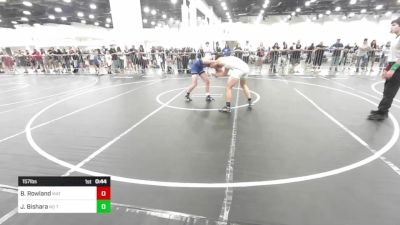 157 lbs 2nd Place - Bryce Rowland, Mat Demon WC vs Javan Bishara, No Team
