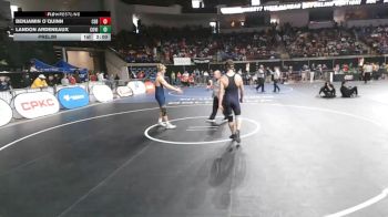 D 1 150 lbs Prelim - Landon Ardeneaux, Covington vs Benjamin O`Quinn, C.E. Byrd