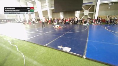 102 lbs Quarterfinal - Ryker Balls, Northside Wrestling Club vs Peyton Saunders, Victory
