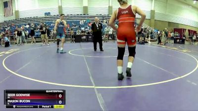 190 lbs Quarterfinal - Seer Godwise, IN vs Mason Bucon, IL