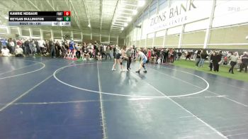 130 lbs Champ. Round 1 - Reygan Bullington, Grizzlies Wrestling Club vs Kamrie Neibaur, Rocky Mountain Middle School