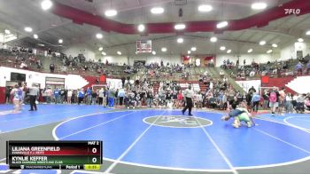 110 lbs 1st Place Match - Kynlie Keffer, BLACK DIAMOND WRESTLING CLUB vs Liliana Greenfield, Evansville F.j. Reitz