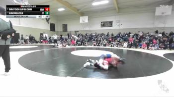 95 lbs Champ. Round 1 - Colton Cox, Central Catholic vs Brayden Lipscomb, Jr. Eagles Wrestling Club