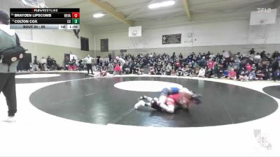 95 lbs Champ. Round 1 - Colton Cox, Central Catholic vs Brayden Lipscomb, Jr. Eagles Wrestling Club