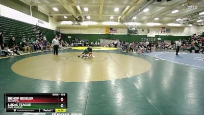 138 lbs 3rd Place Match - Bishop Bessler, Klahowya vs Lukas Teague, Port Angeles