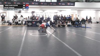 48 kg 1st Place Match - Miro Parr-Coffin, Inland Northwest Wrestling Training Center vs Lucas Forman, Wyoming Seminary College Preparatory High School Wrestling
