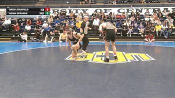 133 lbs Quarterfinal - Drew Stanfield, Central Missouri vs Aidan Sprague, Indianapolis