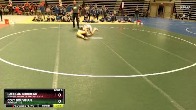 130 lbs Finals (8 Team) - Lachlan Robideau, STMA (St. Michael/Albertville) vs Colt Bouwman, Minneota