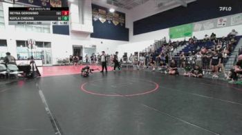 100 lbs Round 4 - Kayla Cheung, Northwood Grapplers vs Reyna Geronimo, 951 Wrestling Club