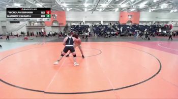 285 lbs Champ. Round 3 - Nicholas Ebrahimi, Trinity (CT) vs Matthew Caldwell, Penn State Behrend