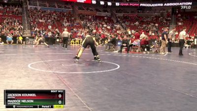 1A-165 lbs Quarterfinal - Jackson Kounkel, Hinton vs Maddox Nelson, Underwood