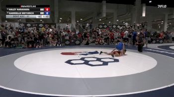 57 lbs Cons. Round 4 - Haley Narahara, Menlo Wrestling Club vs Gabrielle Weyhrich, MWC Wrestling Academy