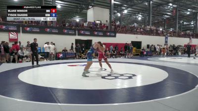 74 kg Cons. Sub-rd Of 64 - Blake Winsor, Beaver Wrestling Club vs Tyson Rakers, George Mason