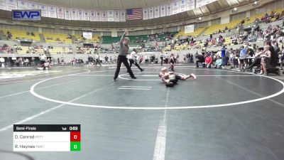 90 lbs Semifinal - Drake Conrad, Pottsville Apache Youth Wrestling vs Ridge Haynes, Panther Youth Wrestling-CPR