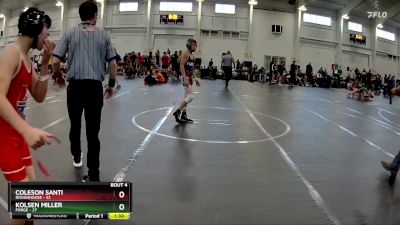 96 lbs Round 1 (10 Team) - Coleson Santi, ROUGHHOUSE vs Kolsen Miller, FORGE