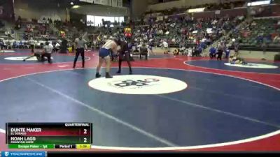 5A 215 lbs Quarterfinal - Dunte Maker, El Dorado vs Noah Lagg, Mountain Home