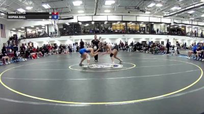 138 lbs Round 3 (16 Team) - Sophia Ball, Aurora vs Emma Coyle, Schreiner University (A)