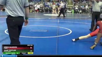 110 lbs Quarterfinal - Jenna Baarson, Lisbon vs Sanie Gayflor, Fargo Davies