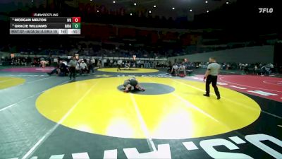 4A/3A/2A/1A Girls 105 Cons. Semi - Gracie Williams, Harrisburg Girls vs Morgan Melton, Illinois Valley Girls