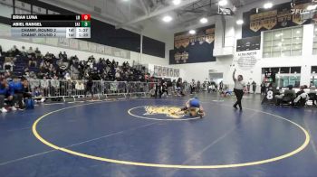106 lbs Champ. Round 2 - Abiel Rangel, Eastlake HS (SD) vs Brian Luna, La Mirada