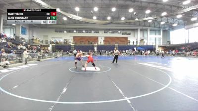 157 lbs Champ. Round 2 - Jack Frustace, Albany vs Matt Verri, Oneonta State