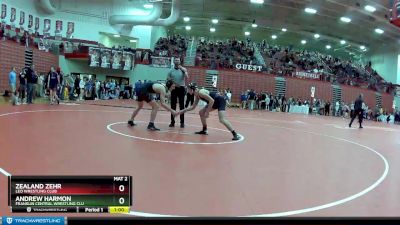 145 lbs Cons. Round 2 - Zealand Zehr, Leo Wrestling Club vs Andrew Harmon, Franklin Central Wrestling Clu