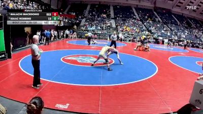 2A-120 lbs Quarterfinal - Malachi Macedonio, Rockmart vs Isaac Robbins, East Jackson HS