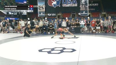 120 lbs Champ. Rd Of 128 - Caleb Morrow, Indiana vs Xavier Garcia, California