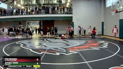 150 lbs Champ. Round 2 - Jethro Ward, Gonzaga vs Tom Braden, St. John`s College