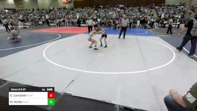 73 lbs Consi Of 8 #1 - Giselle Campbell, Redwave WC vs Michael Muller, Caldwell WC