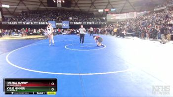 Girls 3A/4A 170 Champ. Round 1 - Kylie Minker, Yelm (Girls) vs Helena Jansky, Kamiakin (Girls)