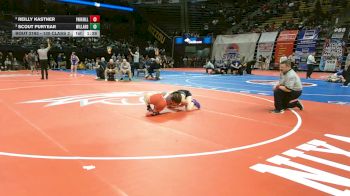 130 Class 2 lbs Quarterfinal - Reilly Kastner, Park Hill vs Scout Puryear, Willard
