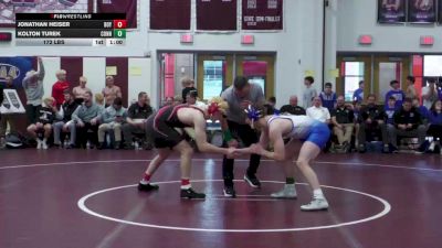 172 lbs 3rd Place - Jonathan Heiser, Boyertown Area vs Kolton Turek, Connellsville Area