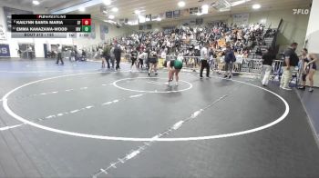 135 lbs Champ. Round 2 - Emma Kanazawa-Wood, Irvine vs Kailynn Santa Maria, Santa Fe