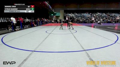 60 lbs Consi Of 8 #1 - Manuel Cruz, Hot Shots Wrestling vs Cyrus Ramirez, Elite Wrestling