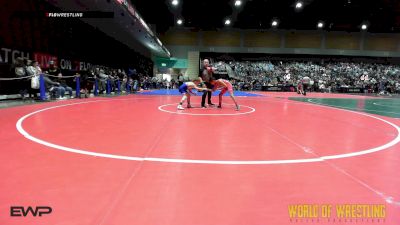 75 lbs Round Of 16 - Ian Ruiz, Red Wave Wrestling vs Berringer (Berry) Robbins, Greater Heights Wrestling