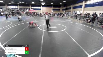 62 lbs Semifinal - Cael Marcotte, SoCal Grappling Club vs Aiden Lazcano, Total Kaos WC