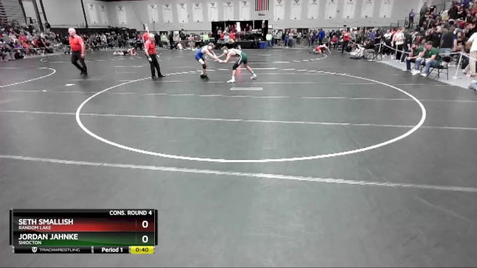 144 lbs Cons. Round 4 - Jordan Jahnke, Shiocton vs Seth Smallish, Random Lake