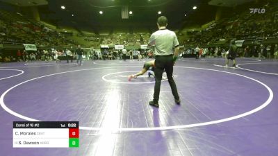 134 lbs Consi Of 16 #2 - Caleb Morales, Central vs Shea Dawson, Morro Bay