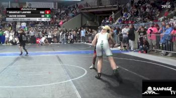 140 lbs Champ. Round 1 - Jacob Downs, Derby vs Brantley Lawver, Plainville Kids Wrestling Club