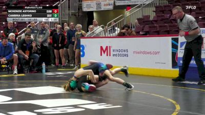 100 lbs First Round - McKenzie Astorino, Curwensville-G vs Cambria Leshko, Southern Lehigh-G