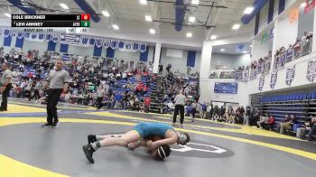 165 lbs 5th Place Match - Cole Brickner, Lima Shawnee vs Levi Ankney, Ayersville