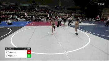 78 lbs Consolation - Alfredo Vargas, Unaffiliated vs Carter Mochel, Animal House