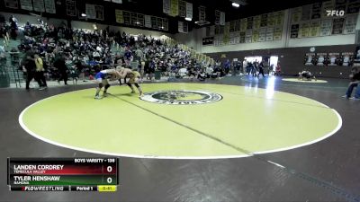 138 lbs Cons. Round 2 - Tyler Henshaw, Ramona vs Landen Cordrey, Temecula Valley